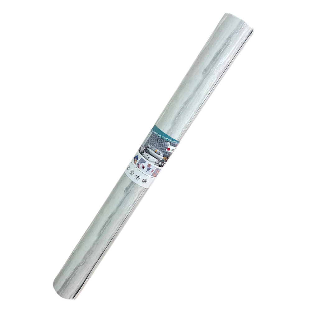 Papel Decorativo Adhesivo de Pared 1.2X3M Home Elegance / Plateado