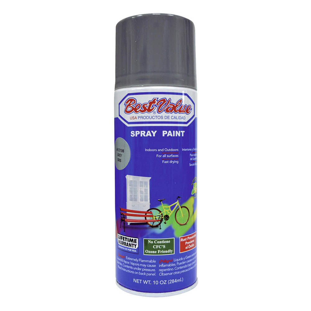 Pintura en Aerosol Best Value Gris de 10 oz