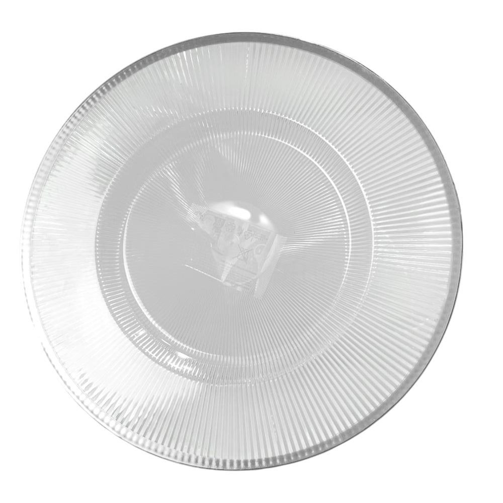 Plato Llano Plástico Koopman / 33 cm / Clear-Silver / Surtido
