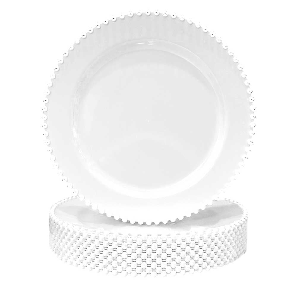 Plato Desechables 10.5" Lillian / 10 Piezas / Blanco