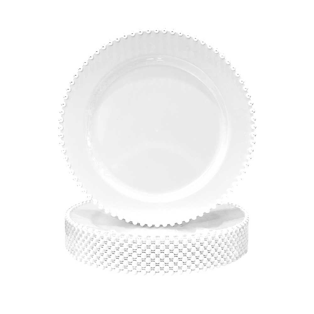 Plato Desechables 7.75" Lillian / 10 Piezas / Blanco