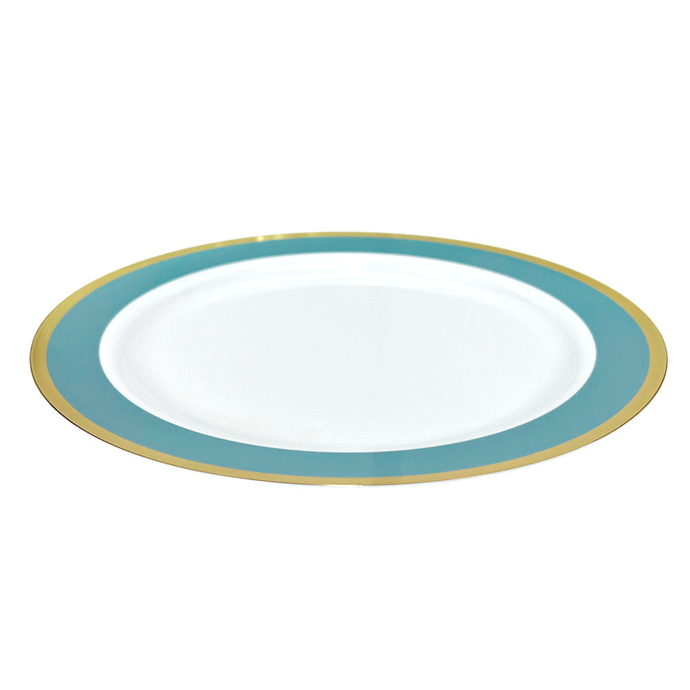 Platos Plástico de 7" Home Elegance / 10 Piezas / Celeste