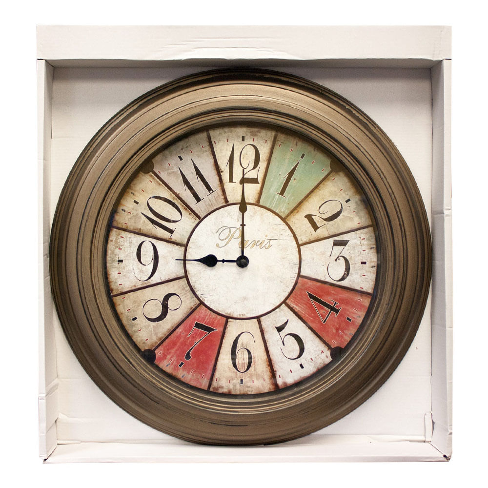 Reloj de Pared Decorativo Rustico 21 plg –