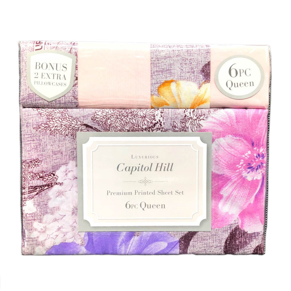 Juego de Sabana Queen Rt Designer Capitol Hill 6 Piezas - Surtido