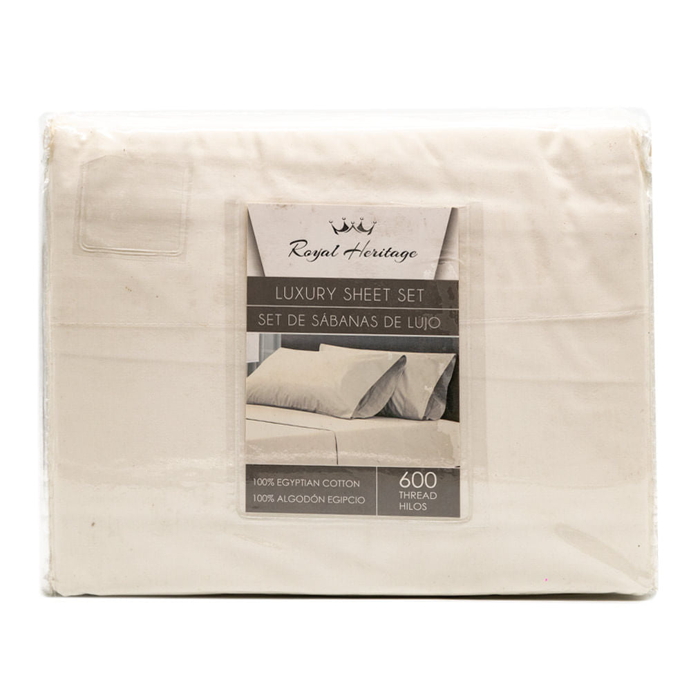 Juego de Sábana Royal Heritage 600 Hilos de 4 Piezas - Full