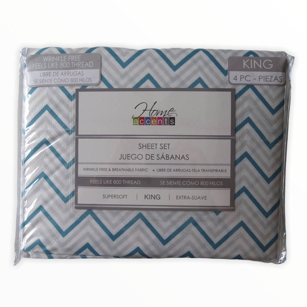 Sábanas Lima Home Accents 4 Piezas - KING