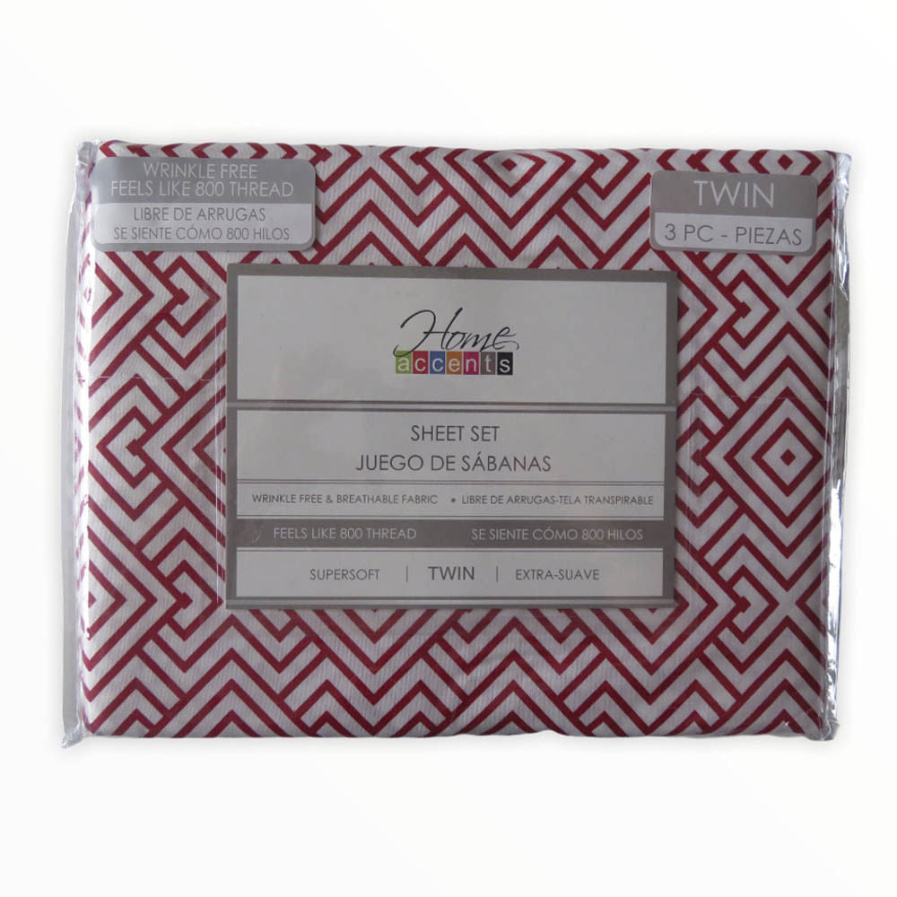 Sábanas Milán Home Accents 3 Piezas - TWIN