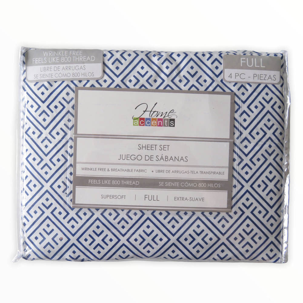 Sábanas Ibiza Home Accents 4 Piezas - FULL