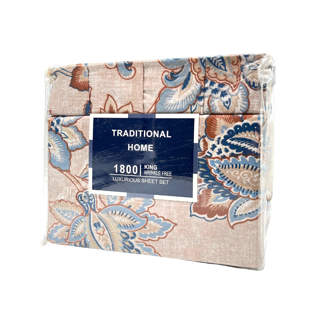 Juego de Sábana King Hotel Suites Set de 4 Piezas Estampada - Surtido