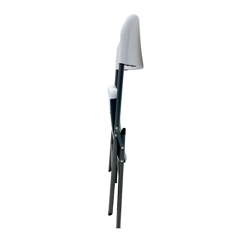 Silla Plegable De Plástico y Metal / Home / Blanco