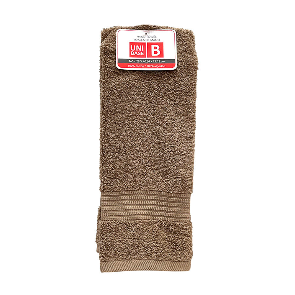 Toalla De Mano Ibiza 16” X 28” Taupe - Unibase