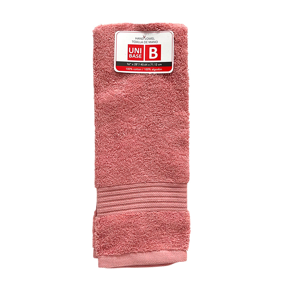 Toalla De Mano Ibiza 16” X 28” Old Rose - Unibase