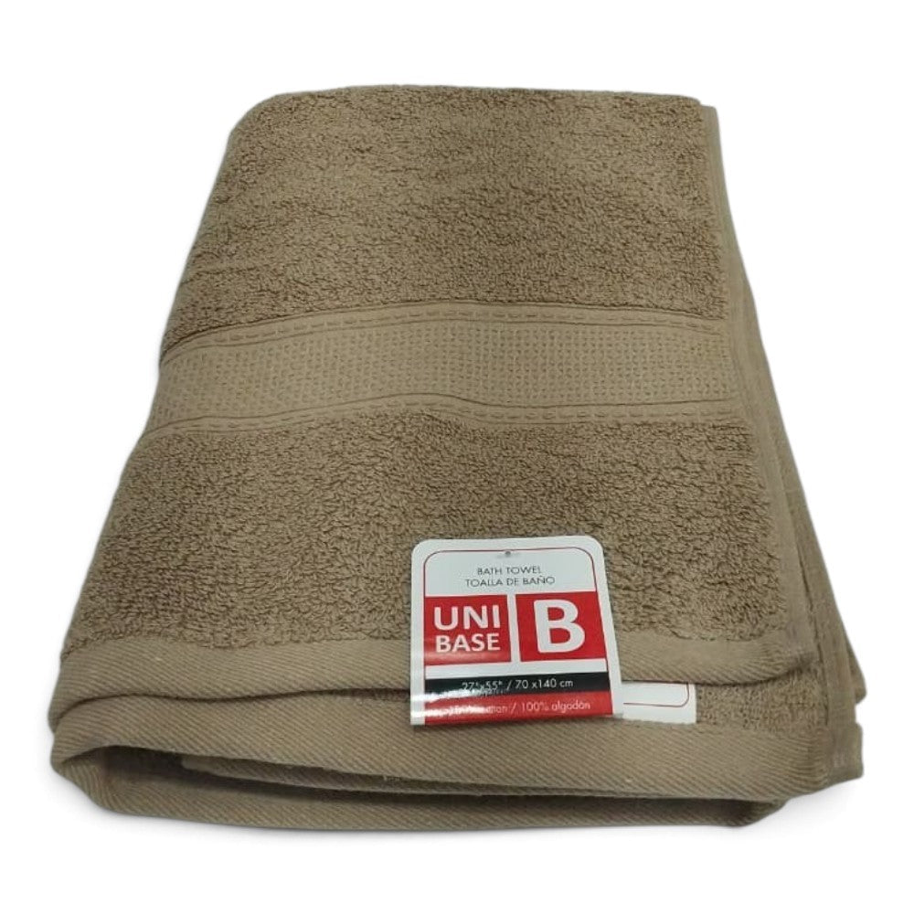 Toalla de baño Unibase de 70 x 140 cm en colores surtidos.