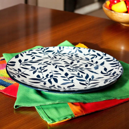 Plato Llano Koopman de Porcelana / 10" / Estampado