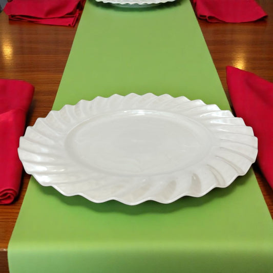 Plato Llano Decorativo Decore de Plástico - 33 Cm