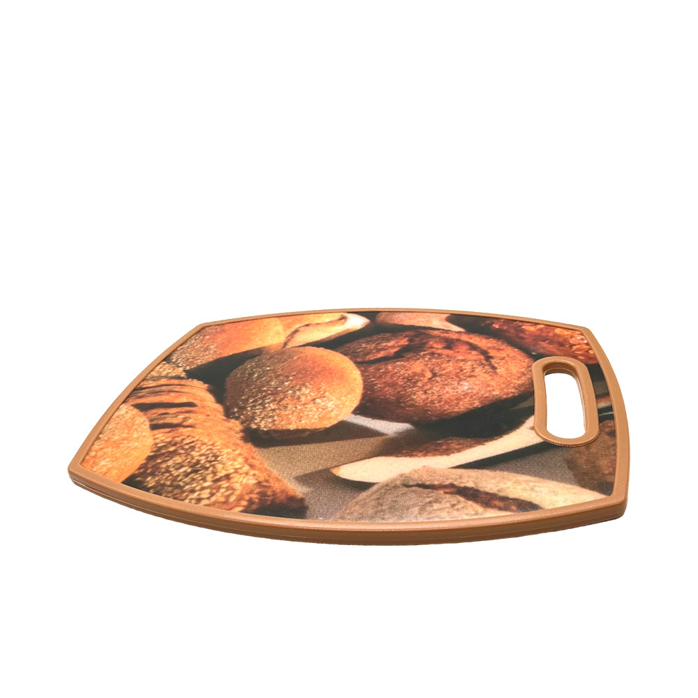Tabla de Picar Plástica Kole 15"x 12" Con Diseño de Pan