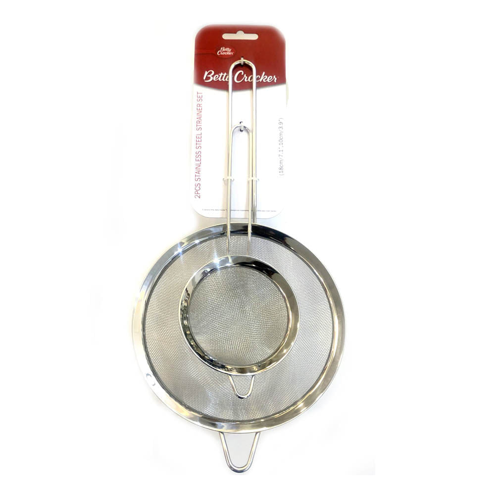 Coladores Betty Crocker Acero Inoxidable 2 Piezas
