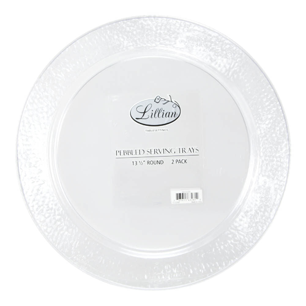 Bandejas Desechables Lillian 13.5" Cuadrada de 2 Piezas