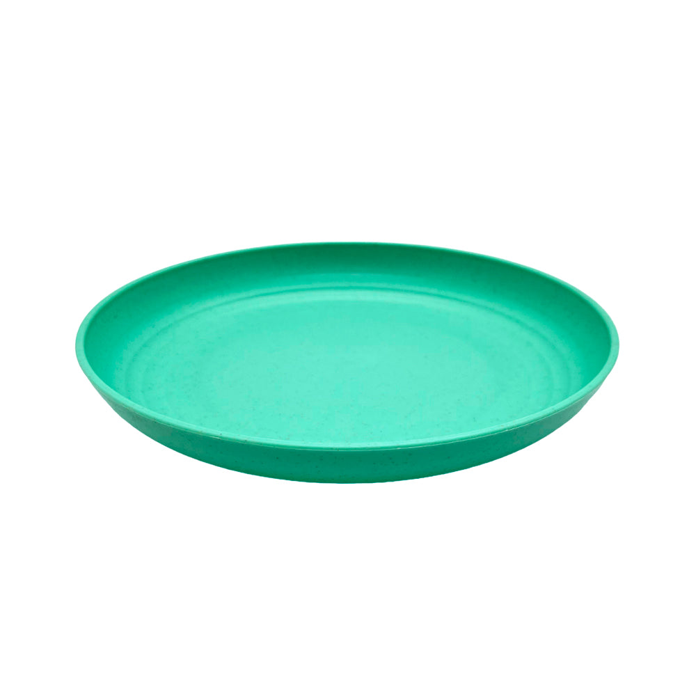 Plato Llano Plastico 26 California 8" Verde