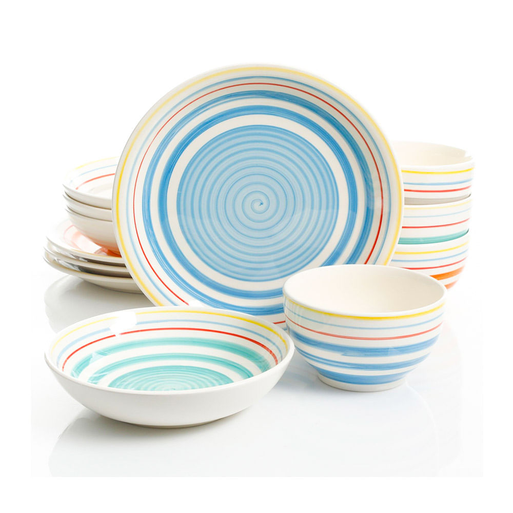 Juego de Vajilla Gibson Home Moody Blues 12 Piezas