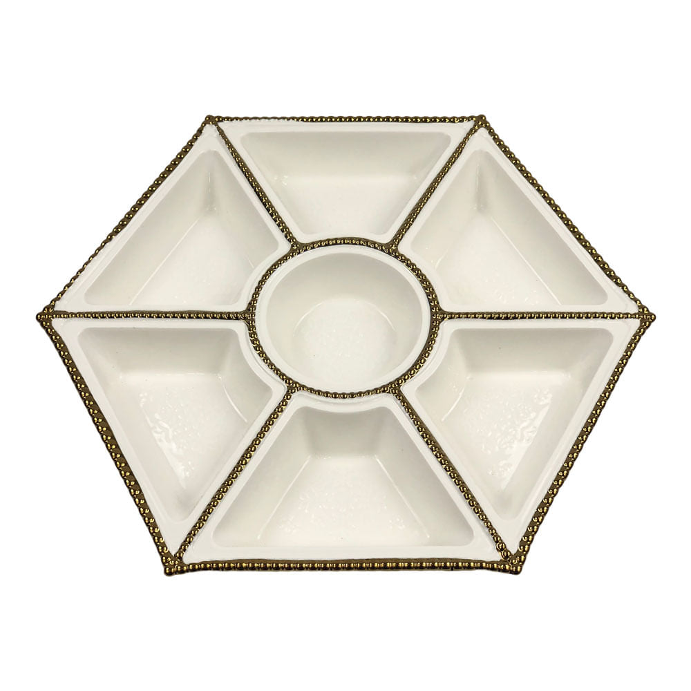 Bowl Para Dip Home Elegance de 7 Divisiones 43 cm x 36.5 cm