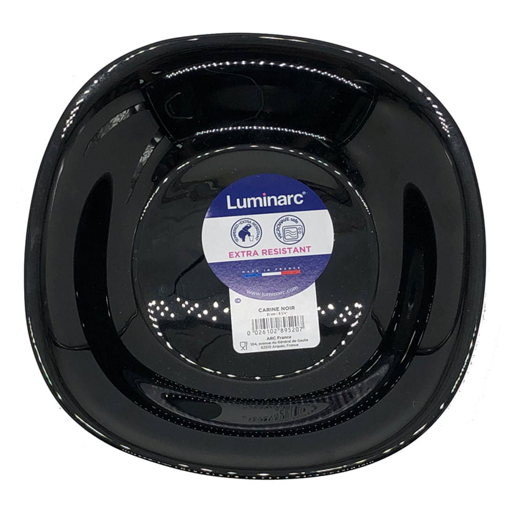 Plato Hondo Luminarc de Vidrio Cuadrado 21 cm
