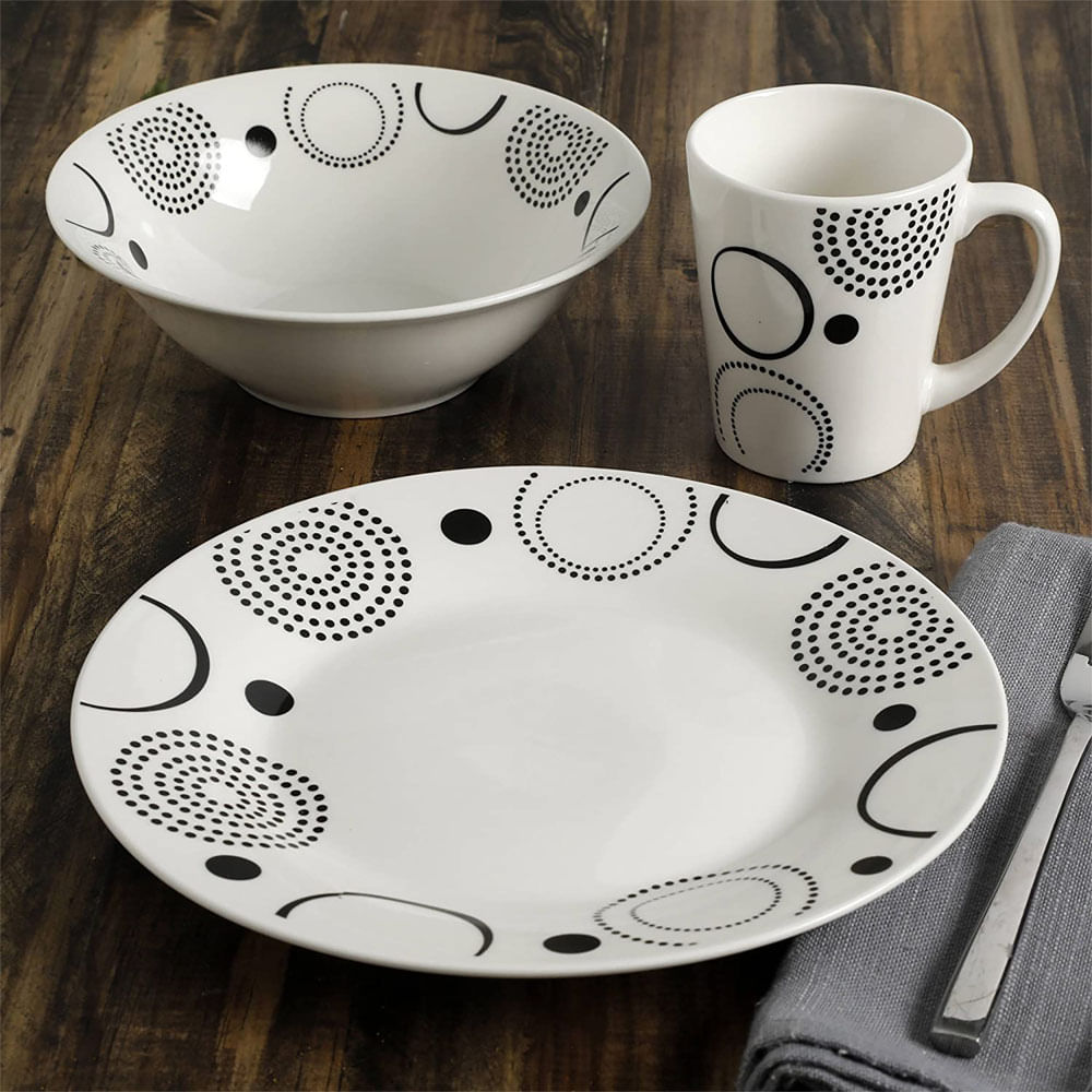 Juego de Vajilla Gibson Nova Sky 12 Piezas