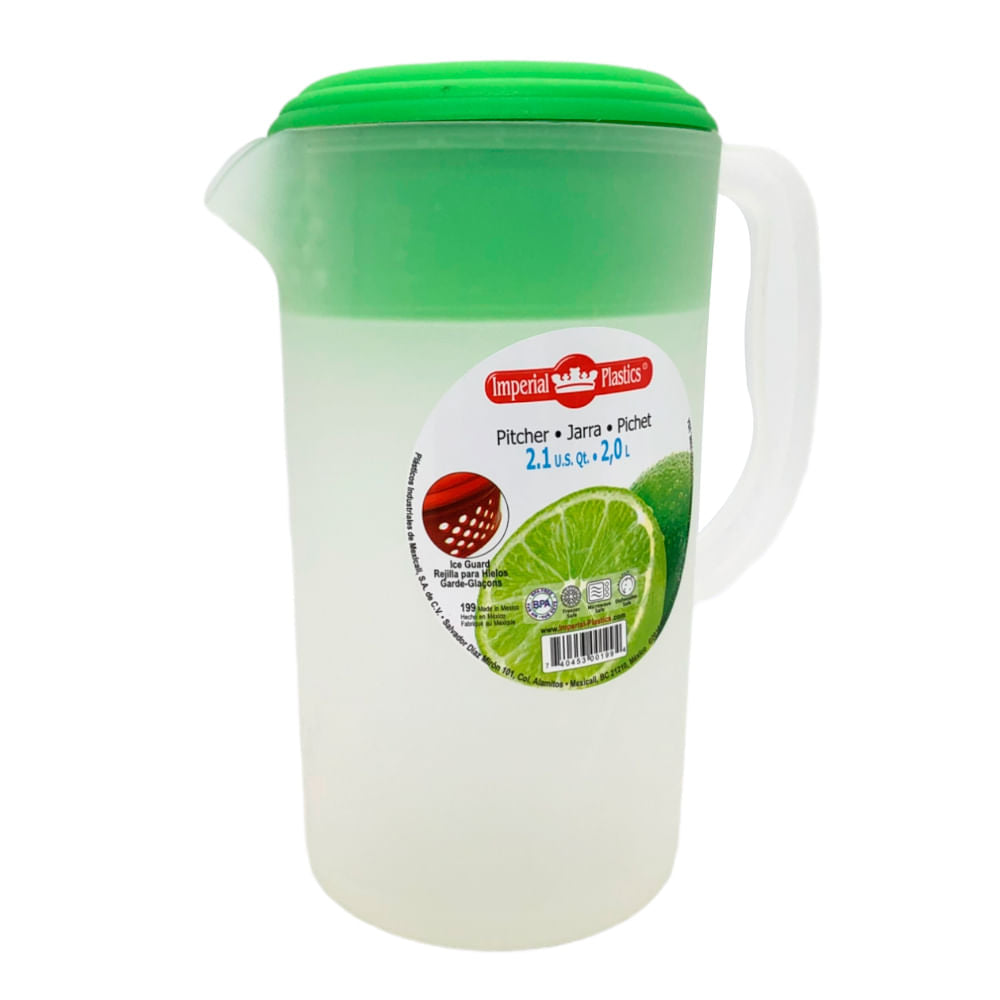 Jarra Plástica Imperial Plastics Con Tapa 2 Lt - Surtido