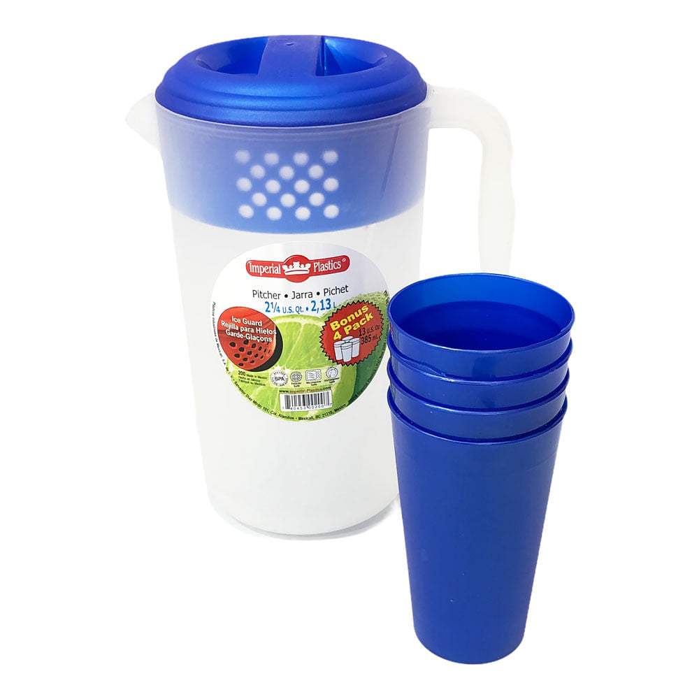 Jarra Plástica Imperial Plastics 5 Piezas - Surtido