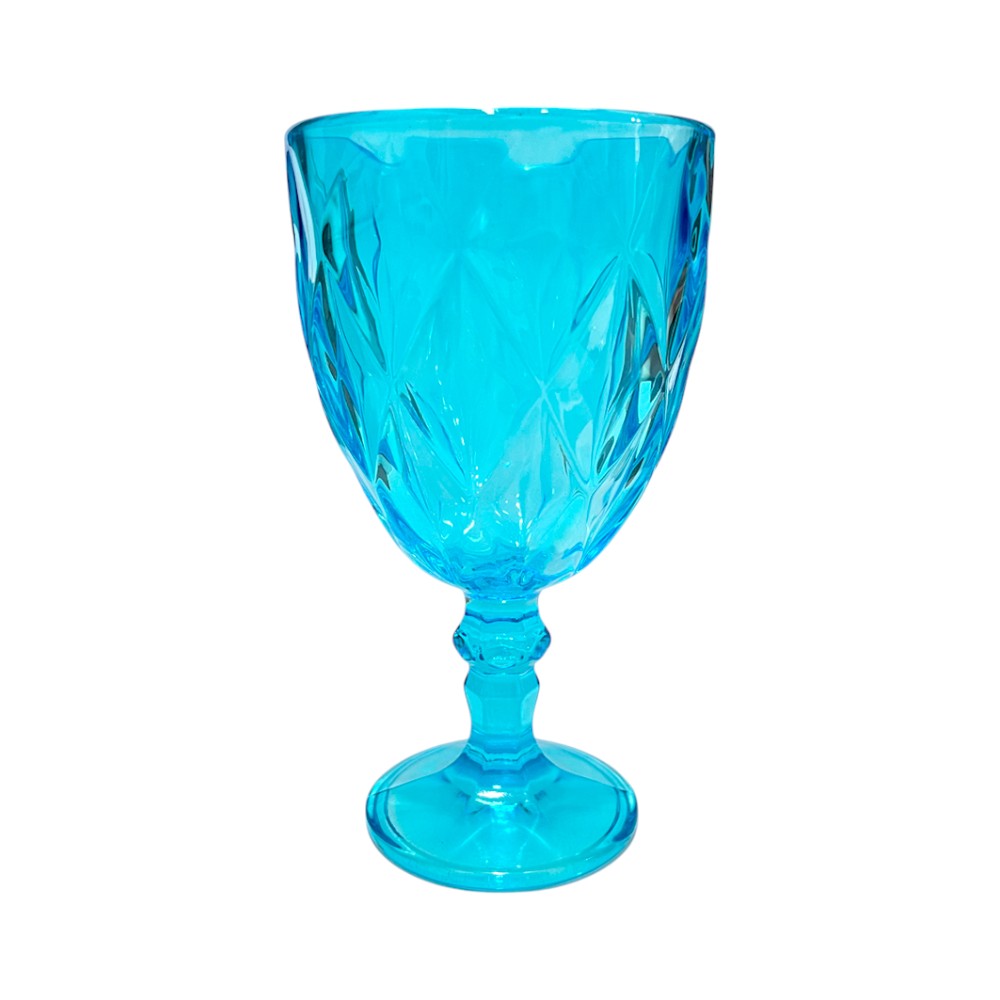Set de Copas de Vidrio Azul Beneli Home / 3 Piezas / 350 ml