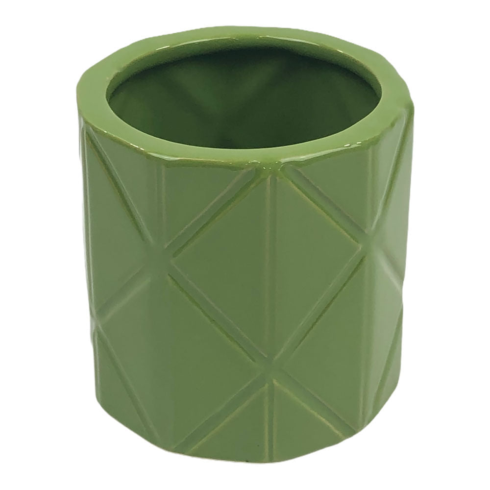 Candelabro Decorativo Concepts Cilíndrico 10.5 cm x 10.5 cm x 10.5 cm - Verde oscuro