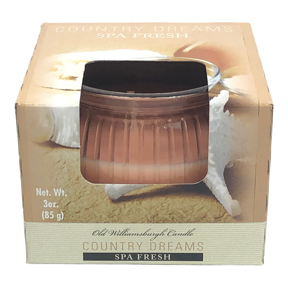 Vela Decorativa Old Williamsburgh Spa Fresh 3 oz - Trigo