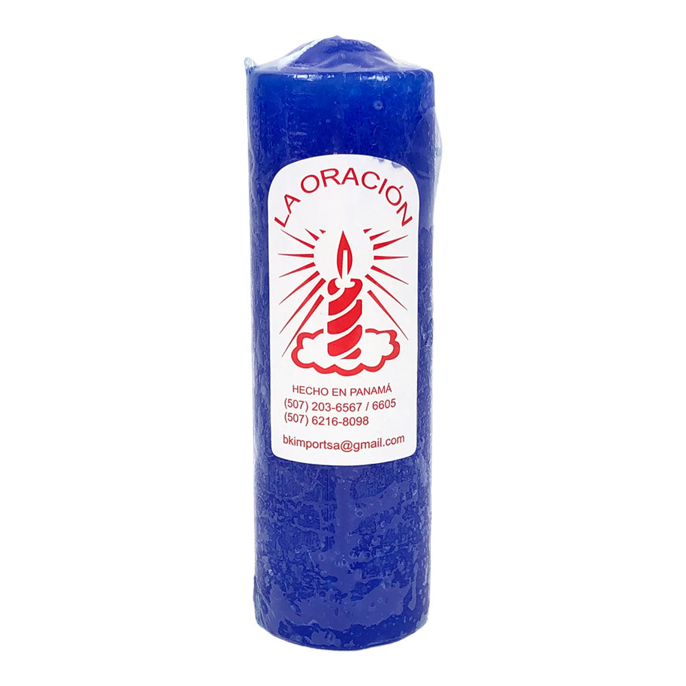Vela 100 La Oración - Azul