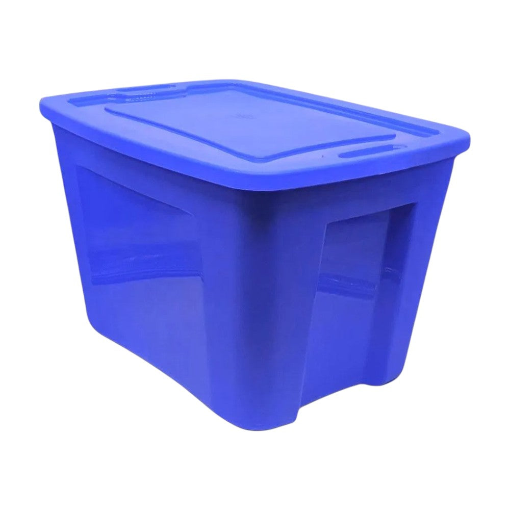 Caja Plástica Multiusos Polinplast de 10 Galones - Azul
