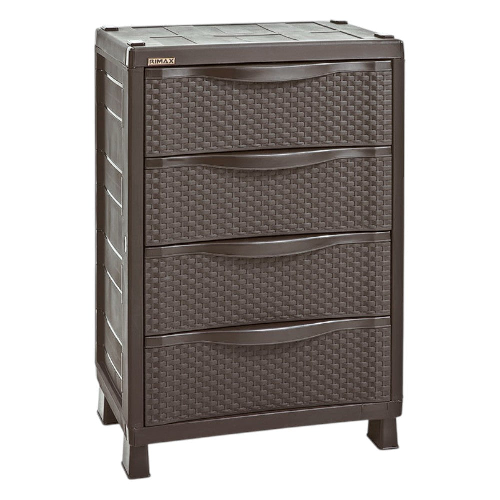 Armario Cajonero Rimax / Textura Rattan / Wengue