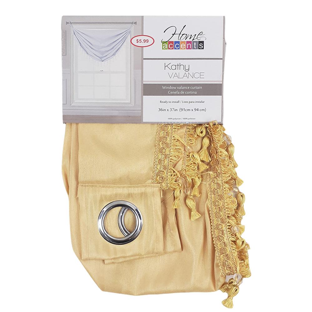 Cenefa Home Accents Kathy de 36" x 37" - Amarillo Claro