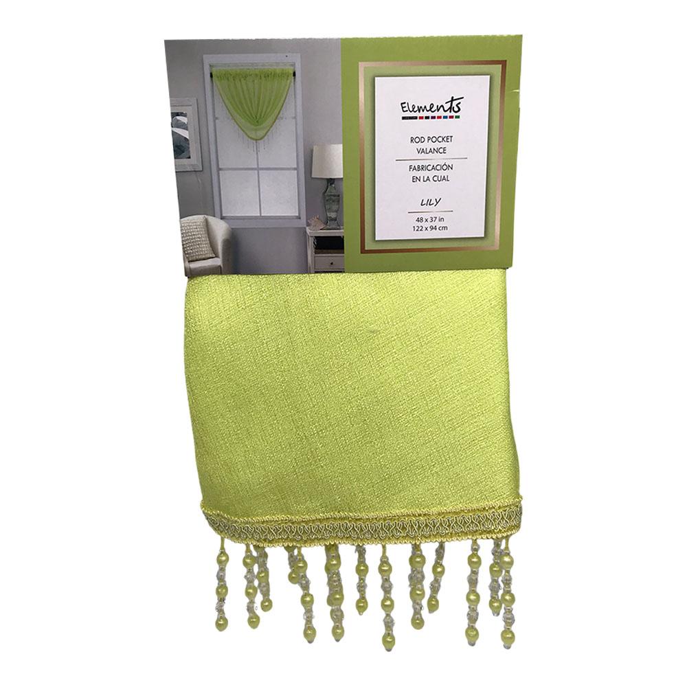 Cenefa Elements Furniture Lily Con Rod Pocket 48" x 37" - Lima Claro