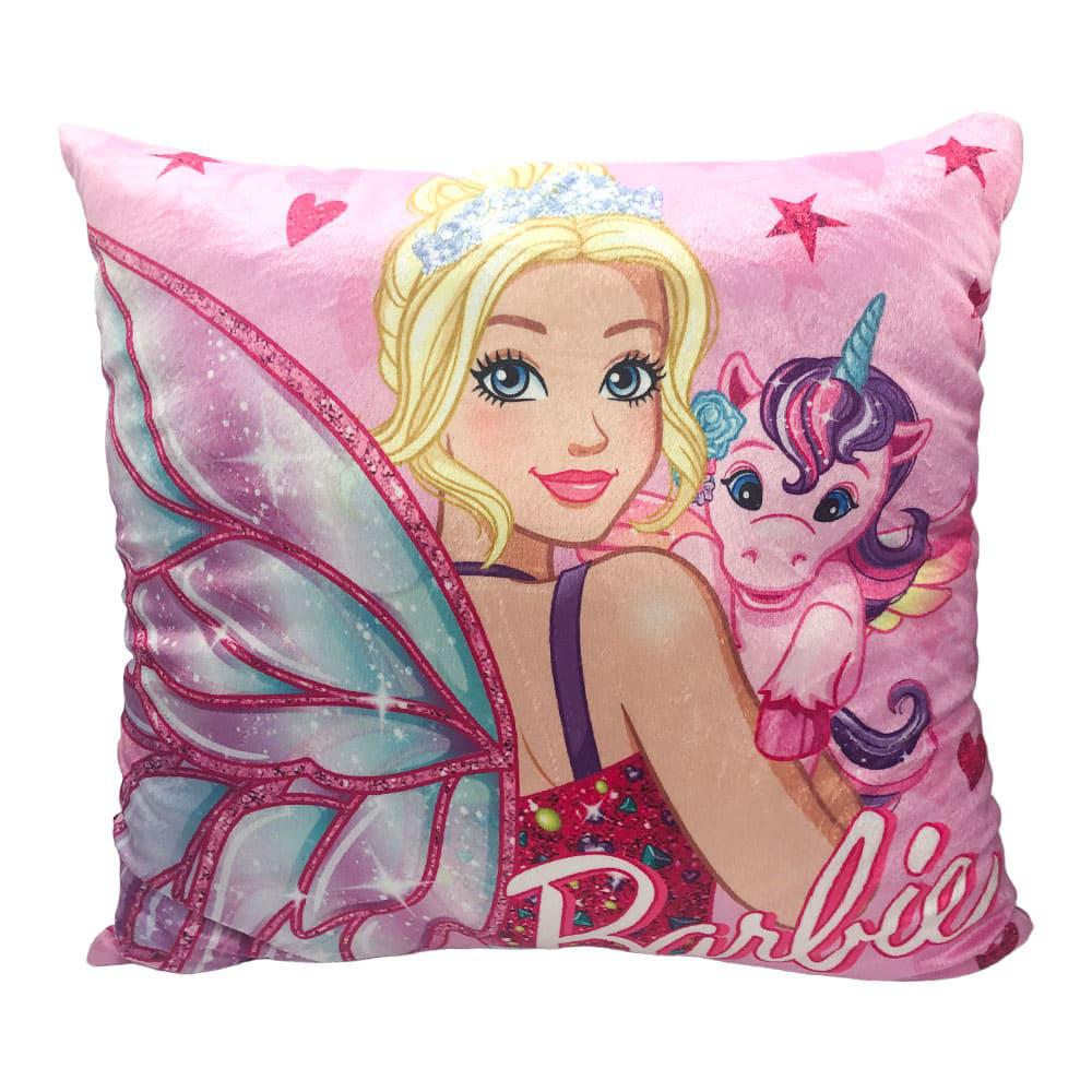 Cojín Decorativo Plush Barbie Mattel Infantil 43 cm x 43 cm