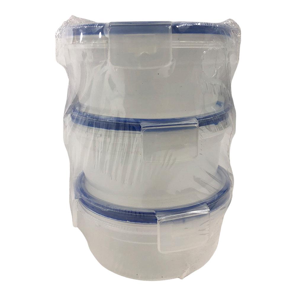 Envase Plástico Home Elegance con Tapa 3 Piezas