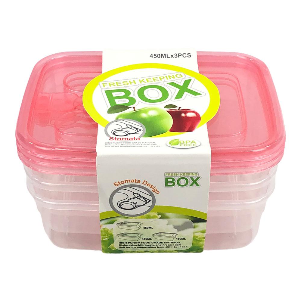 Envases Home Elegance Plastico 3 Piezas