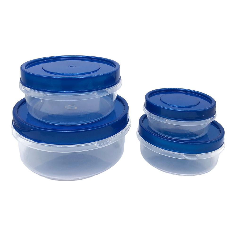 Set de Envases Dynasty Redondo 4 Piezas - Surtido