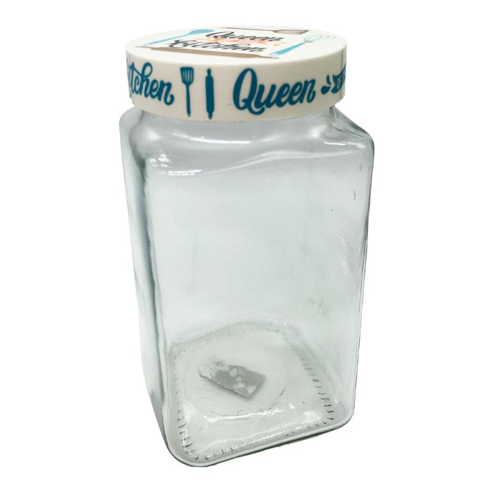 Canister Cuadrado Herevin de Vidrio 2 L