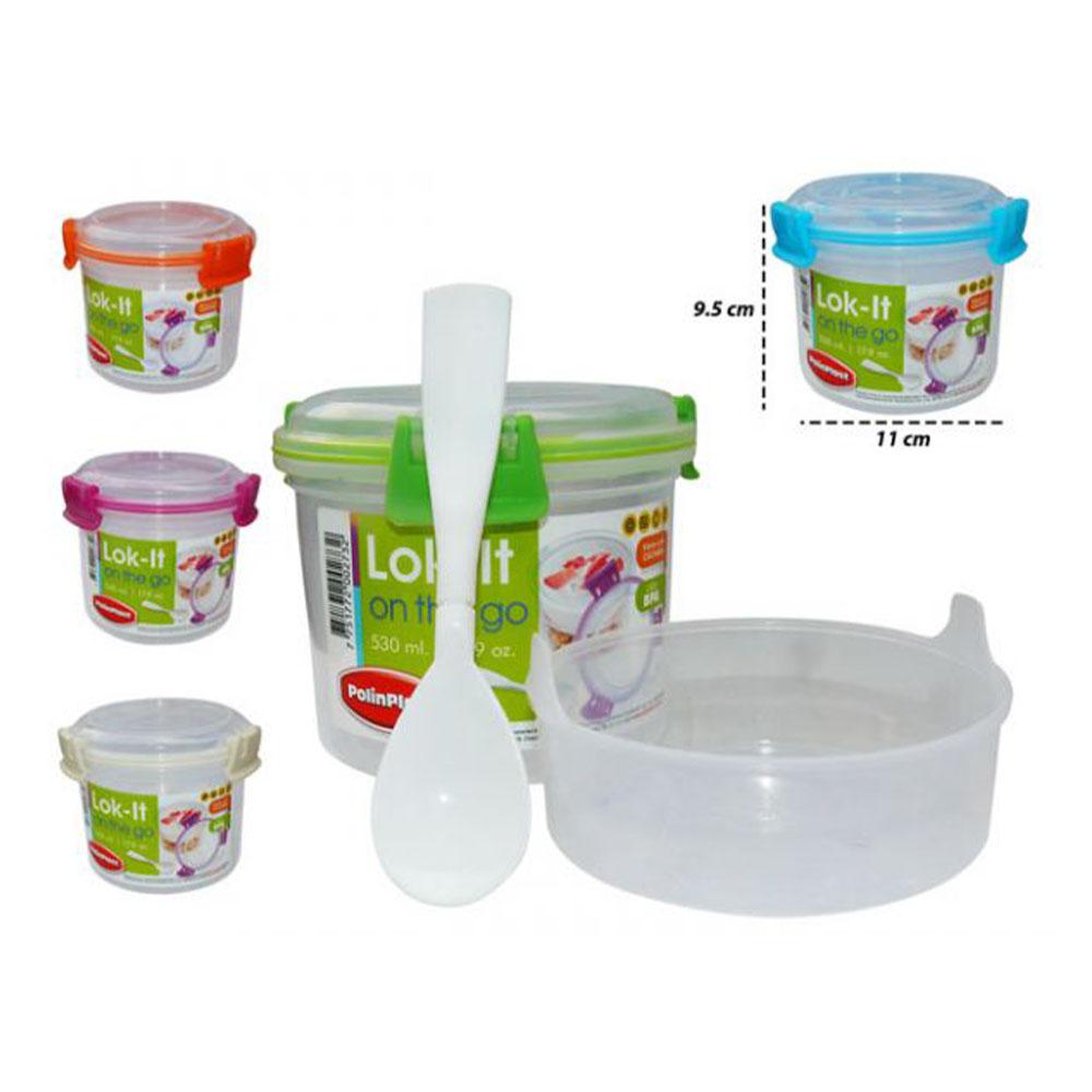 Envase Lok-IT Redondo Plástico -Surtido