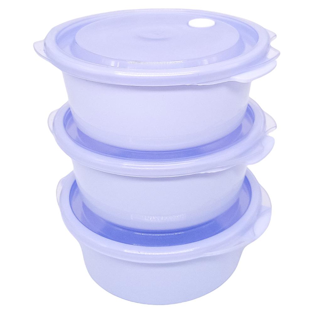 Envases Plásticos Con Tapa Home Elegance 3 Piezas 700 ml