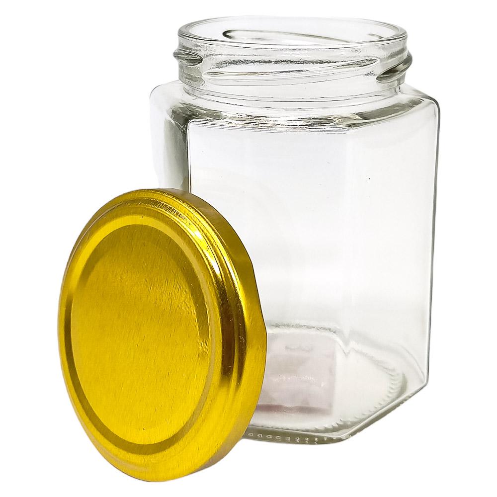 Canister de Vidrio Con Tapa Home Elegance 10 cm x 6.5 cm