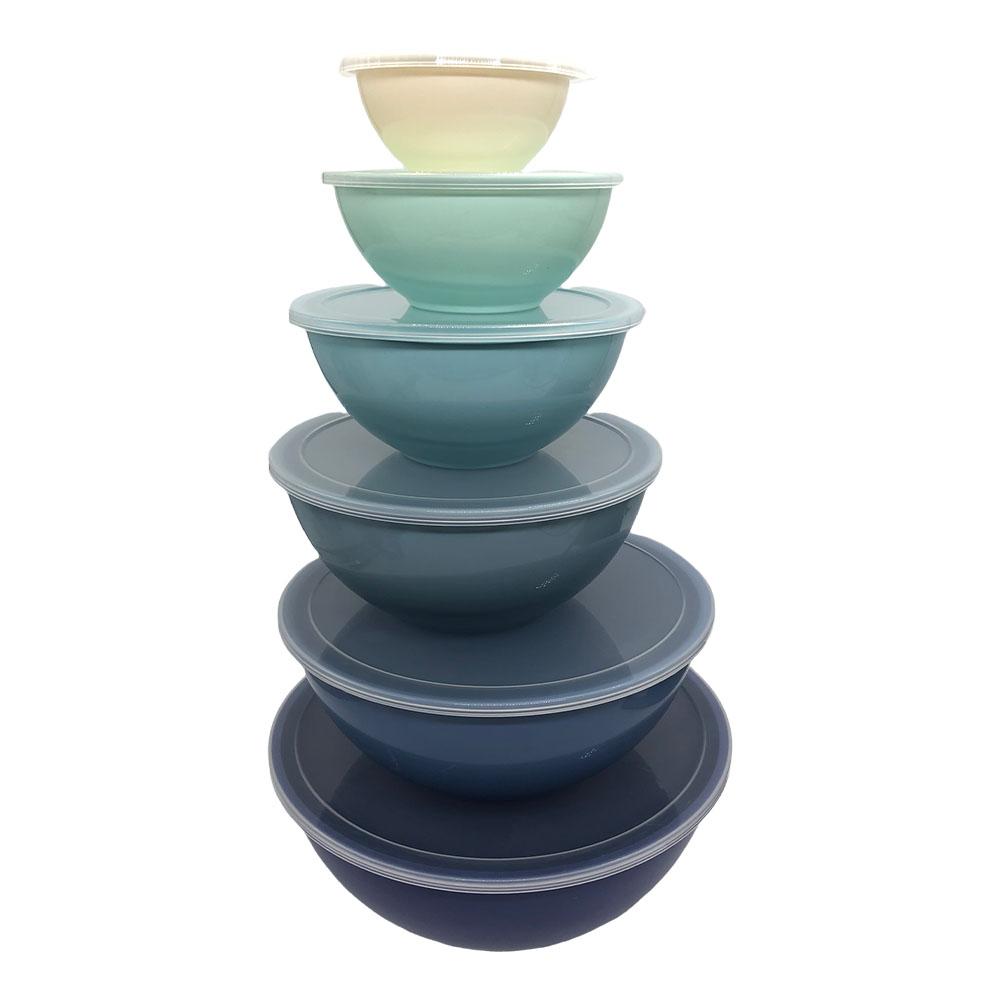 Set de Bowls Con Tapa Cook With Color Plástico de 12 Piezas