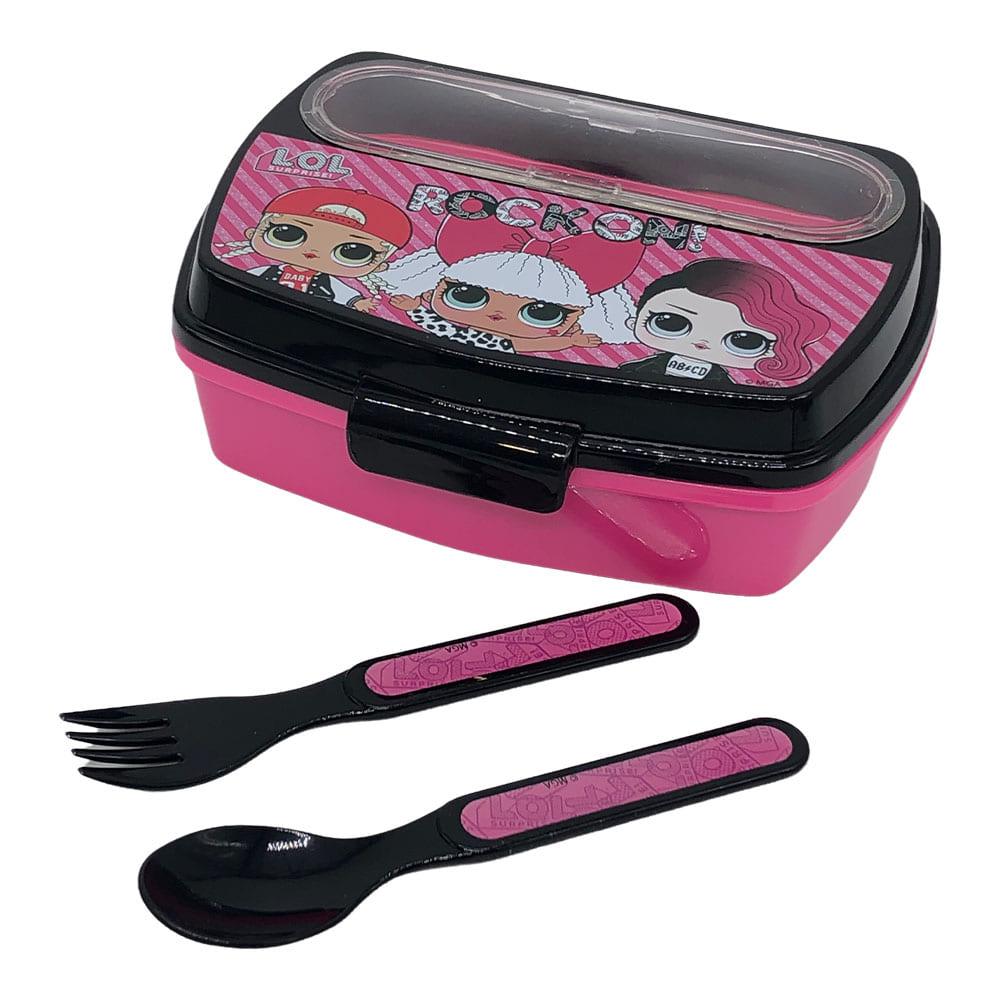 Envase Con Cubiertos Lol de Plástico