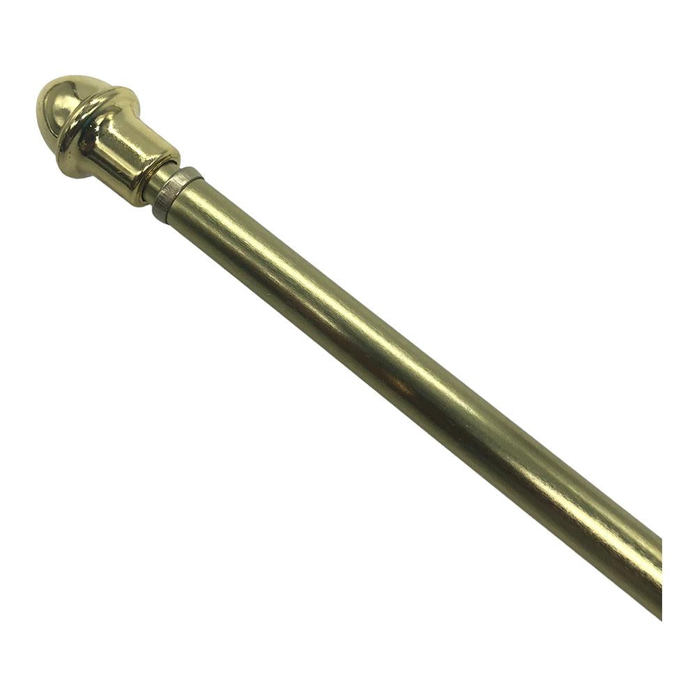 Cornisa de Metal Home Elegance Dorado P/Baño - Dorado - 84" - 120"