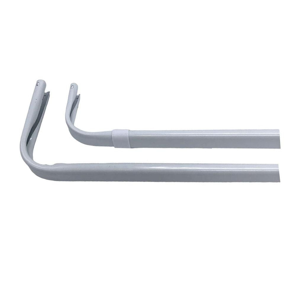 Cornisa Home Elegance de Metal - Blanco - 84" - 120"