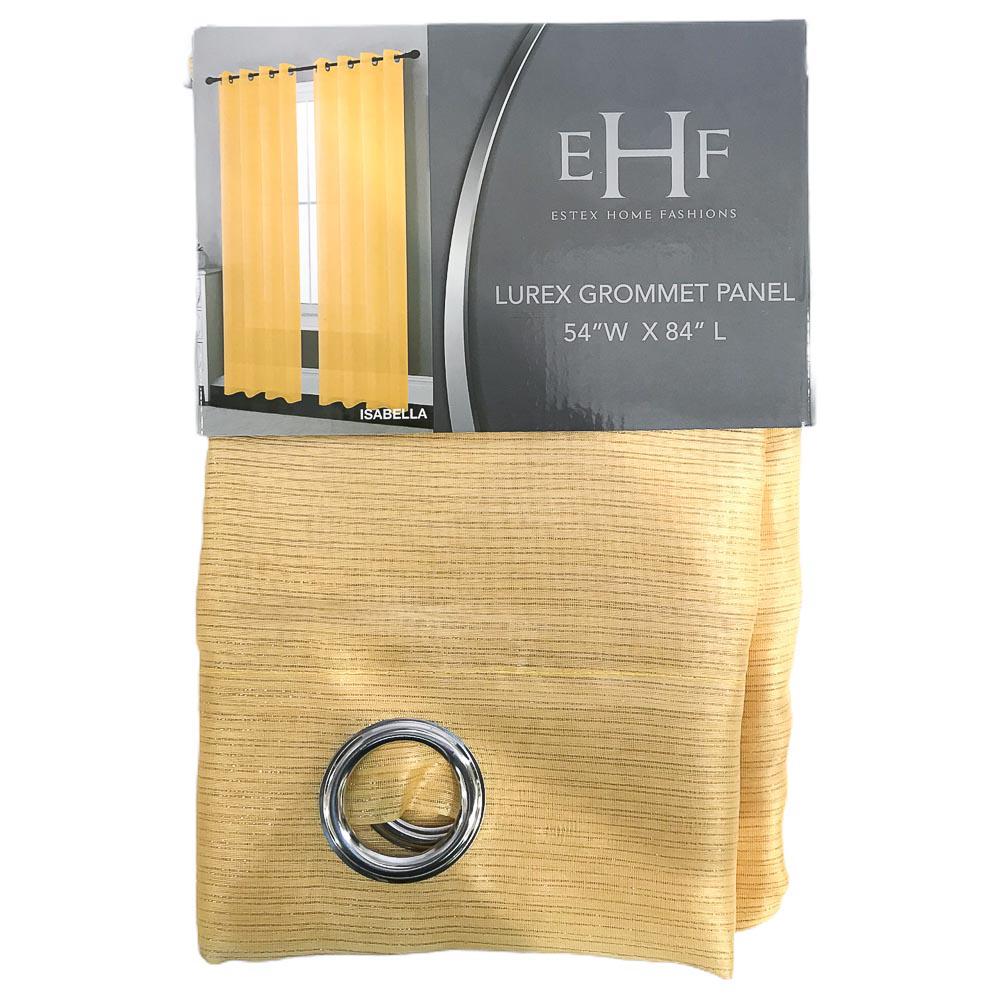 Cortina Estex Isabella Metallic 54" x 84" - Amarillo